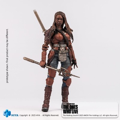 THE WALKING DEAD THE ONE WHO LIVE EXQUISITE MICHONNE ACTION FIGURE HIYA TOYS