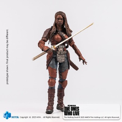 HIYA TOYS THE WALKING DEAD THE ONE WHO LIVE MICHONNE PVC EXQUISITE ACTION FIGURE
