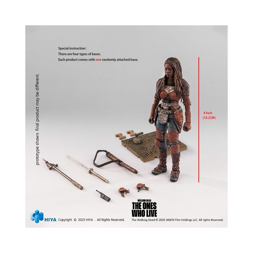 THE WALKING DEAD THE ONE WHO LIVE EXQUISITE MICHONNE ACTION FIGURE HIYA TOYS