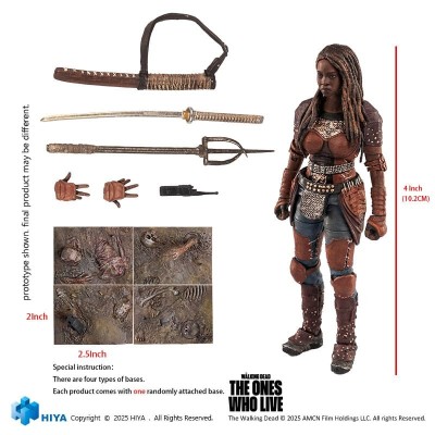 THE WALKING DEAD THE ONE WHO LIVE EXQUISITE MICHONNE ACTION FIGURE HIYA TOYS