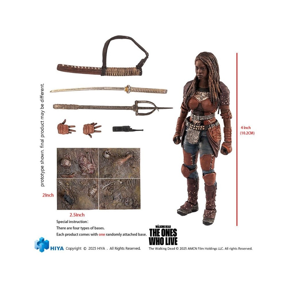 THE WALKING DEAD THE ONE WHO LIVE EXQUISITE MICHONNE ACTION FIGURE HIYA TOYS