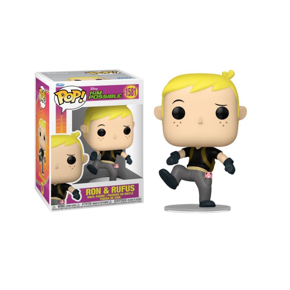 FUNKO POP! DISNEY KIM POSSIBLE RON E RUFUS BOBBLE HEAD KNOCKER FIGURE FUNKO