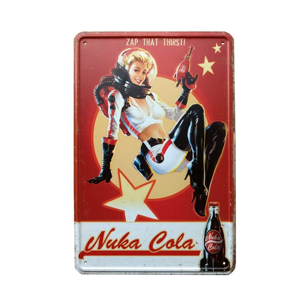 FALLOUT NUKA COLA ZAP THAT THIRST GIRL TARGA IN LATTA 21X30CM DEVPLUS