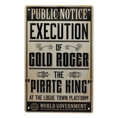 FANATTIK ONE PIECE NETFLIX SET 3X TIN SIGNS 18X28CM