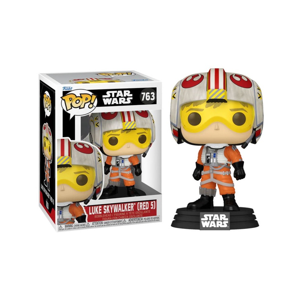 FUNKO FUNKO POP! STAR WARS LUKE SKYWALKER (RED 5) BOBBLE HEAD KNOCKER FIGURE