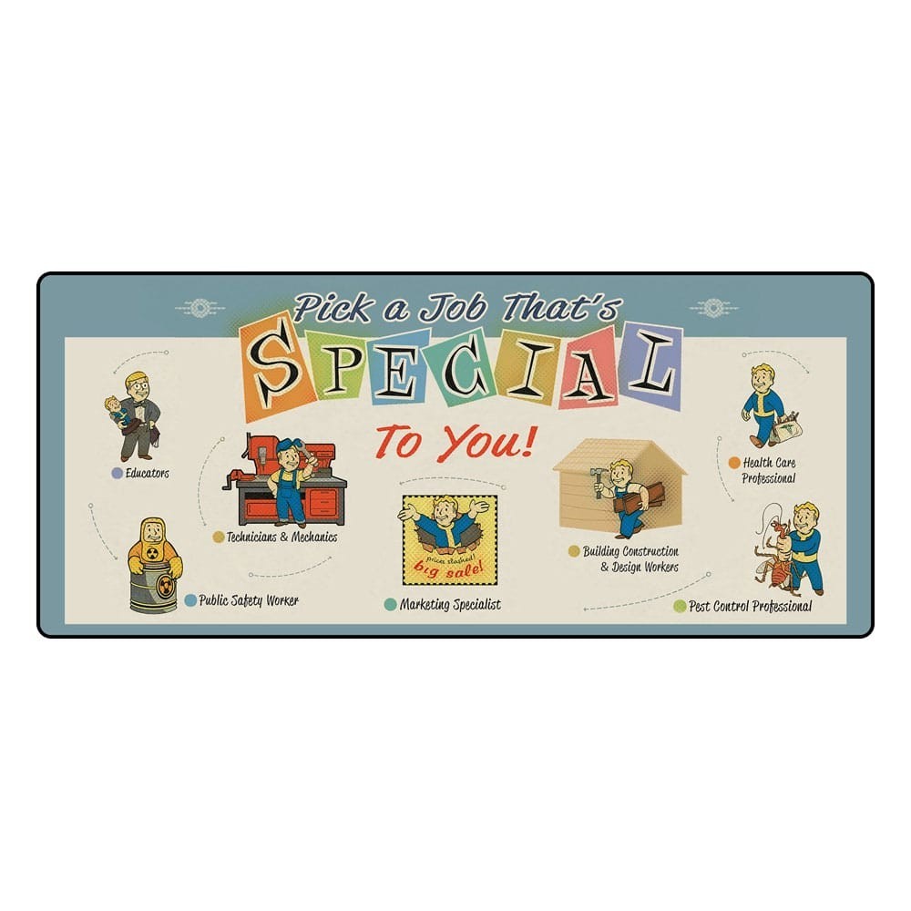 DEVPLUS FALLOUT JOB SPECIAL TO YOU XXL MOUSEMAT 80X35CM