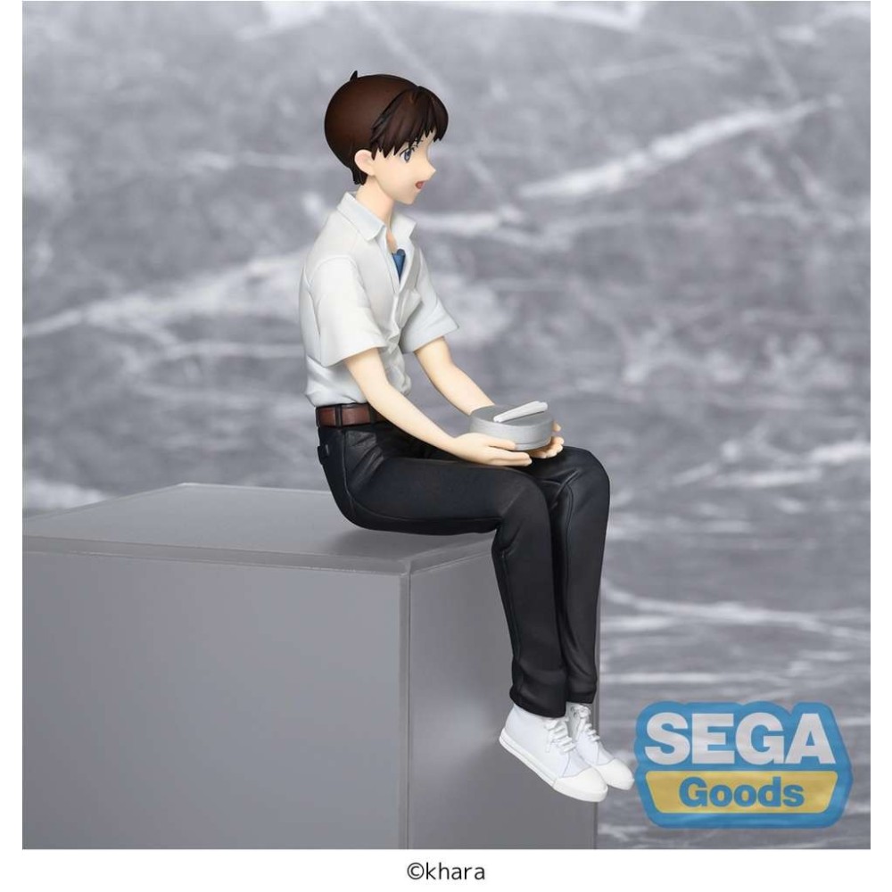 SEGA GOODS REBUILD OF EVANGELION SHINJI IKARI PM PERCHING STATUE PVC FIGURE