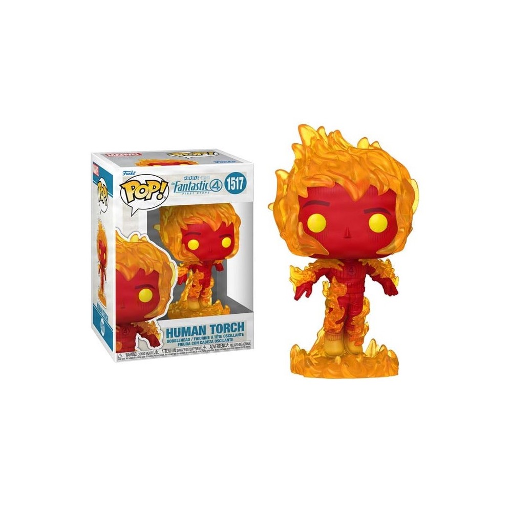 FUNKO POP! FANTASTICI QUATTRO HUMAN TORCH BOBBLE HEAD FIGURE FUNKO