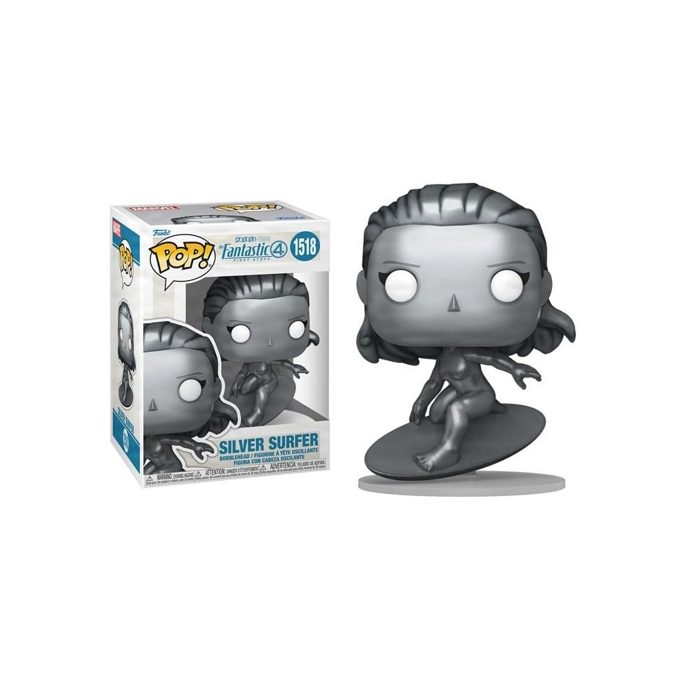 FUNKO POP! FANTASTICI QUATTRO SILVER SURFER BOBBLE HEAD FIGURE FUNKO