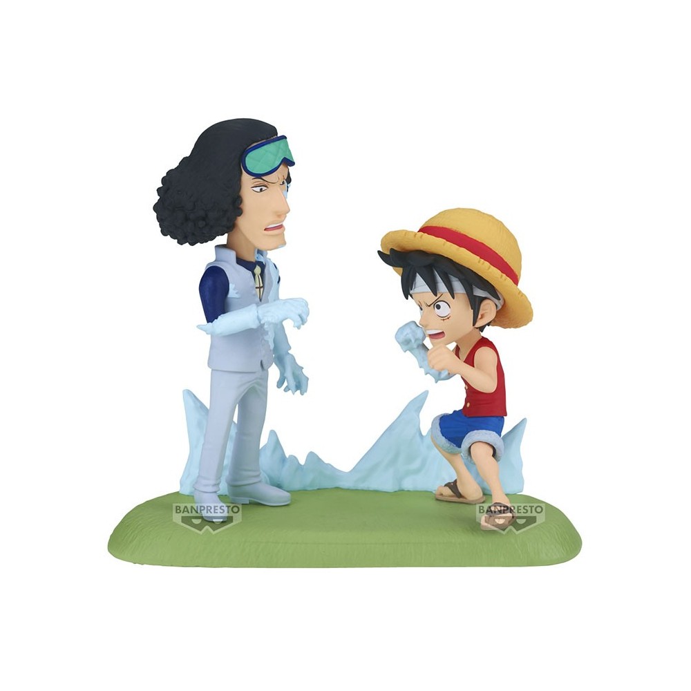 BANPRESTO ONE PIECE WCF LOG STORIES LUFFY VS KUZAN STATUE FIGURE