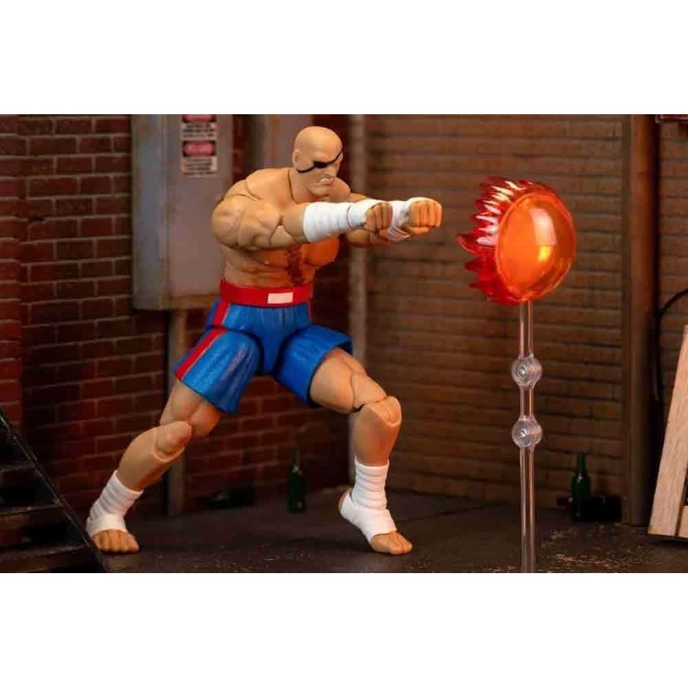 JADA TOYS ULTRA STREET FIGHTER II SAGAT PVC DELUXE ACTION FIGURE
