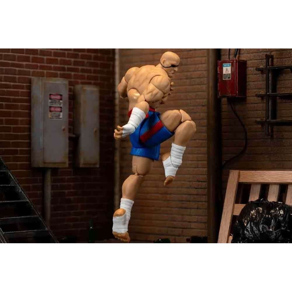 JADA TOYS ULTRA STREET FIGHTER II SAGAT PVC DELUXE ACTION FIGURE