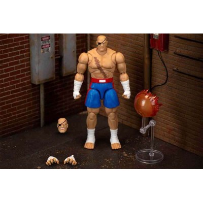 JADA TOYS ULTRA STREET FIGHTER II SAGAT PVC DELUXE ACTION FIGURE