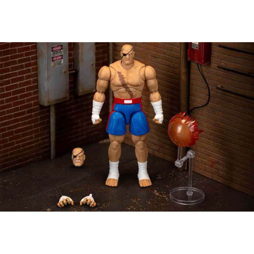 JADA TOYS ULTRA STREET FIGHTER II SAGAT PVC DELUXE ACTION FIGURE