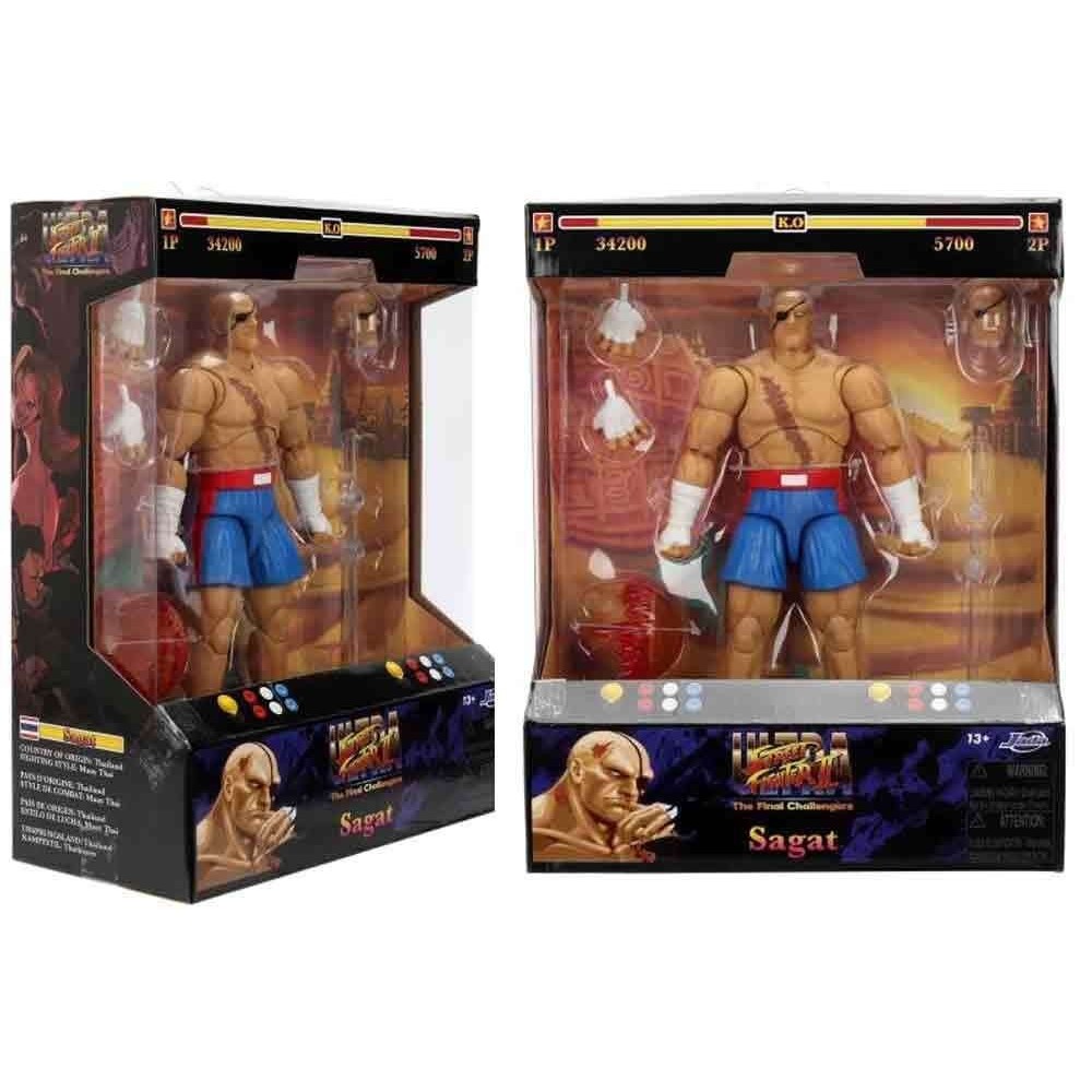 ULTRA STREET FIGHTER II SAGAT ACTION FIGURE JADA TOYS