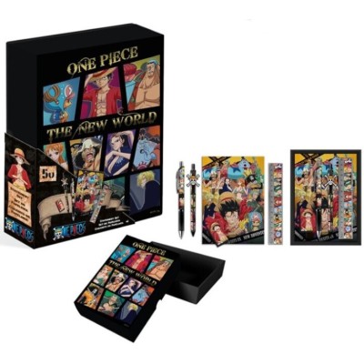 KIDS LICENSING ONE PIECE THE NEW WORLD STATIONERY SET BOX