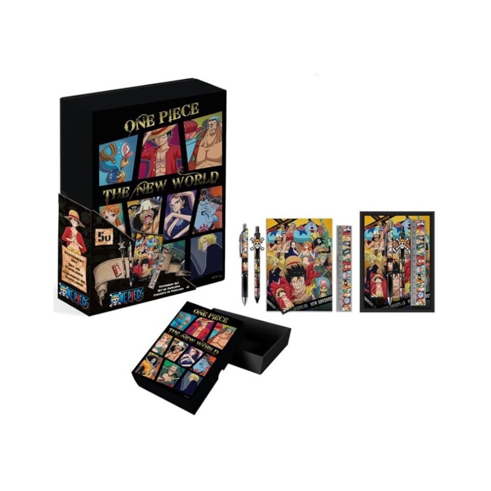 KIDS LICENSING ONE PIECE THE NEW WORLD STATIONERY SET BOX