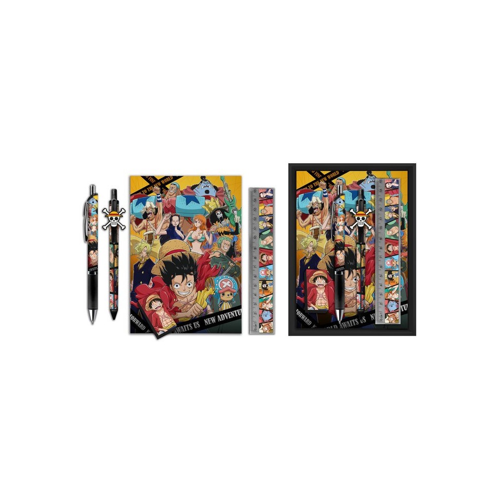 KIDS LICENSING ONE PIECE THE NEW WORLD STATIONERY SET BOX