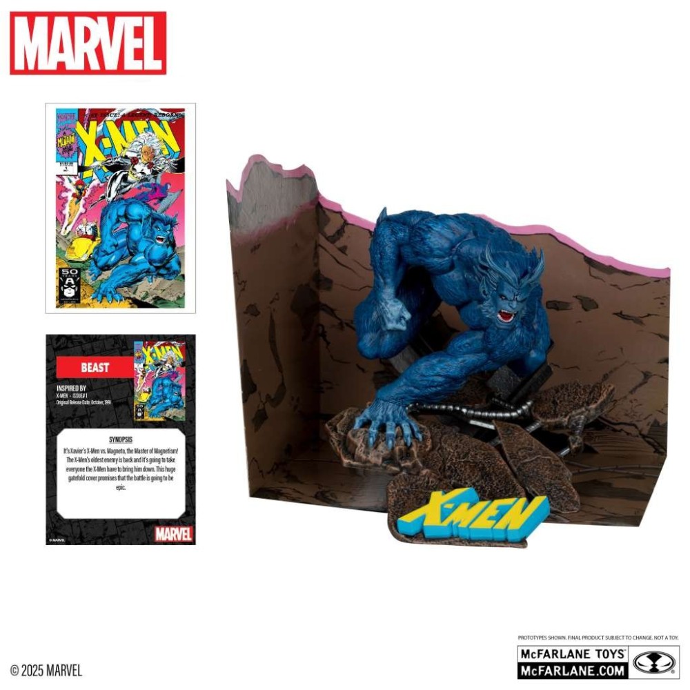 MC FARLANE MARVEL COLLECTION PVC STATUE BEAST (X-MEN 1) 1/10 STATUE PVC FIGURE
