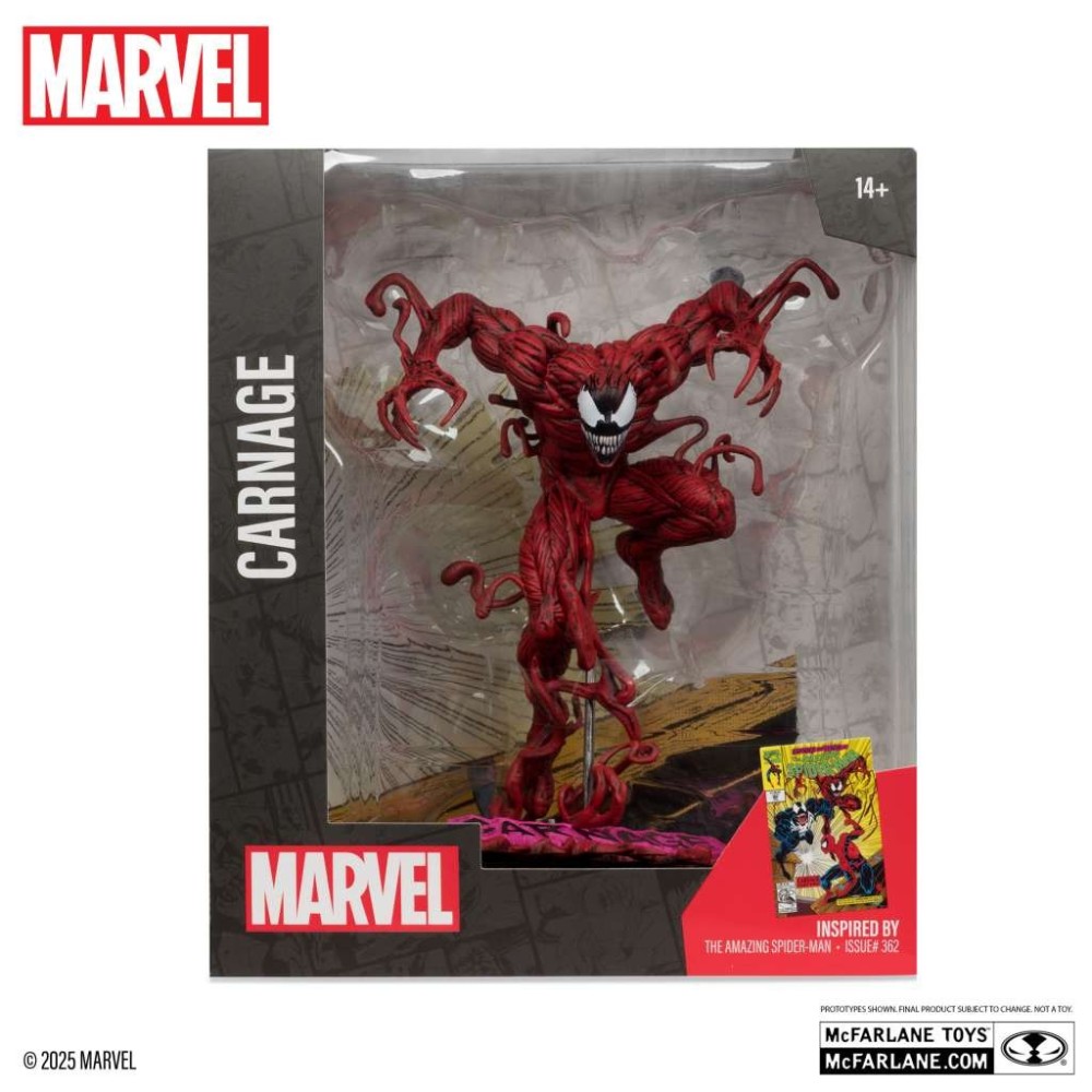 MARVEL COLLECTION PVC STATUE CARNAGE (AMAZING SPIDER-MAN 362) 1/10 STATUA FIGURE MC FARLANE