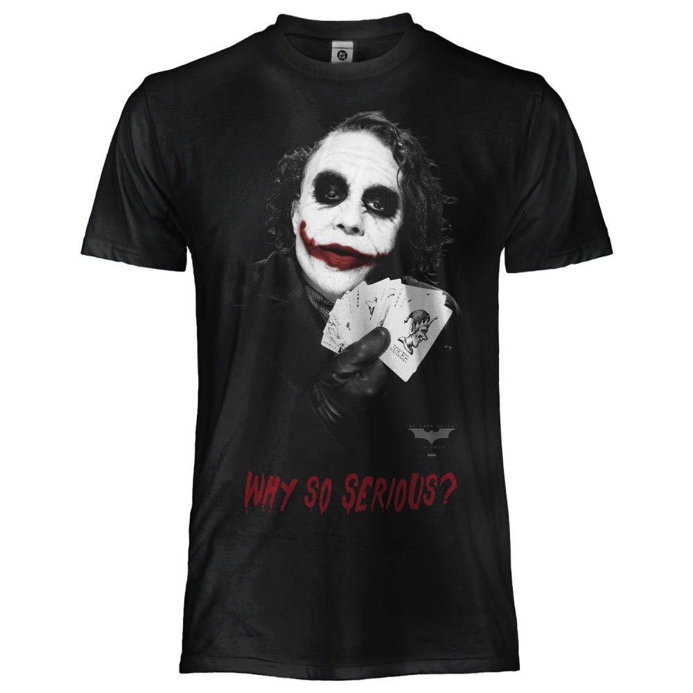 T SHIRT JOKER WHY SO SERIOUS