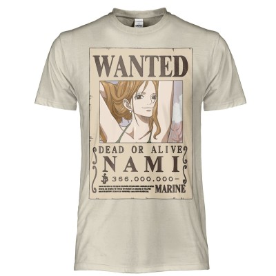 T SHIRT ONE PIECE NAMI WANTED
