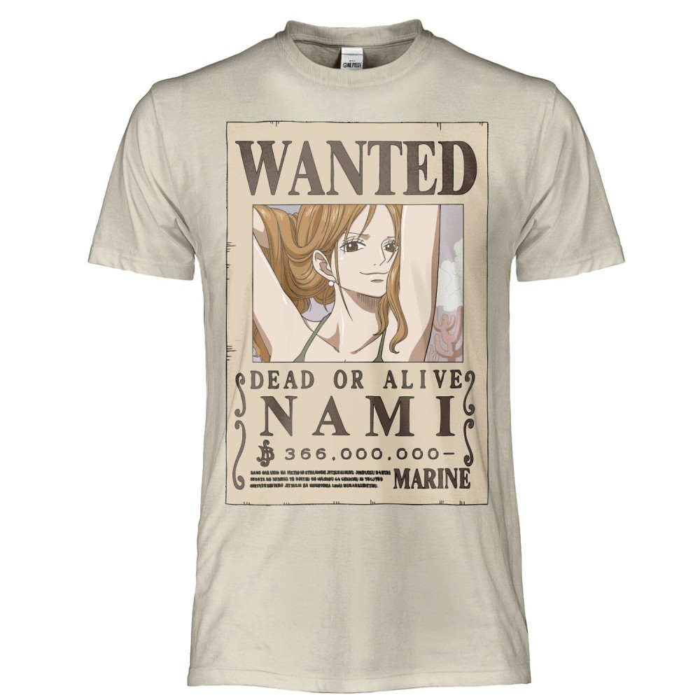 T SHIRT ONE PIECE NAMI WANTED