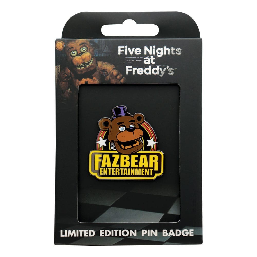 FIVE NIGHTS AT FREDDY'S FAZBEAR ENTERTAINMENT PIN BADGE LIMITED EDITION SPILLA FANATTIK