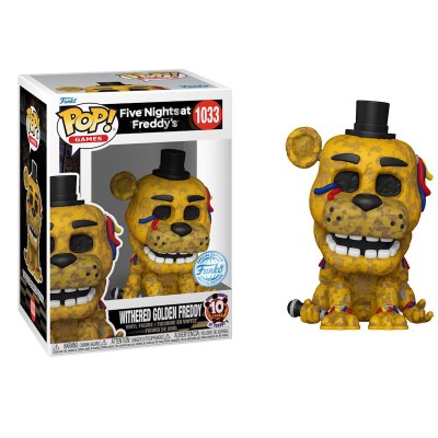 FUNKO POP! FIVE NIGHTS AT FREDDY'S WITHERED GOLDEN FREDDY BOBBLE HEAD KNOCKER FIGURE FUNKO