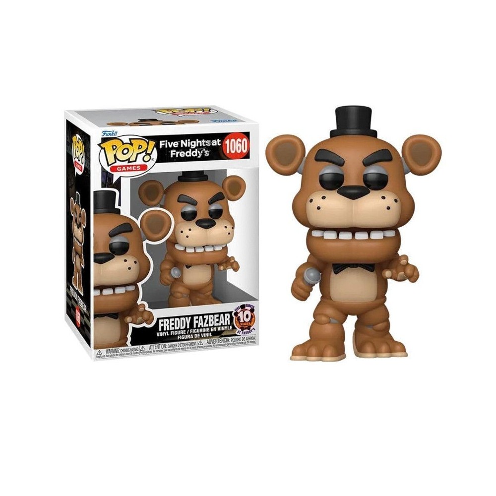 FUNKO POP! FIVE NIGHTS AT FREDDY'S FREDDY 10 YEARS BOBBLE HEAD KNOCKER FIGURE FUNKO