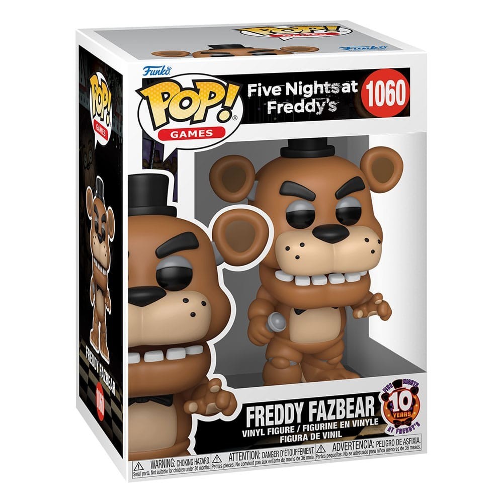 FUNKO POP! FIVE NIGHTS AT FREDDY'S FREDDY 10 YEARS BOBBLE HEAD KNOCKER FIGURE FUNKO