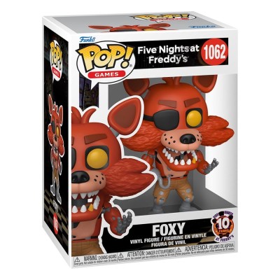 FUNKO POP! FIVE NIGHTS AT FREDDY'S FOXY 10 YEARS BOBBLE HEAD KNOCKER FIGURE FUNKO
