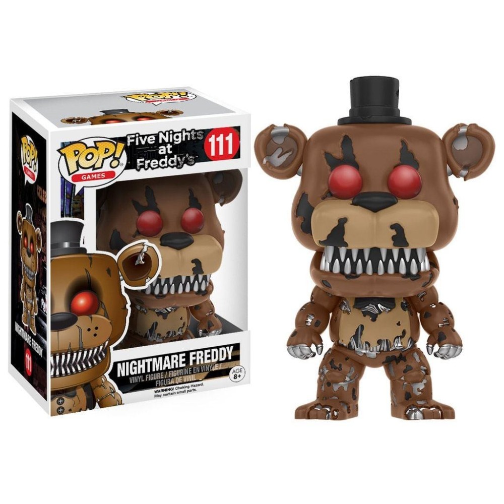 FUNKO POP! FIVE NIGHTS AT FREDDY'S NIGHTMARE FREDDY BOBBLE HEAD KNOCKER FIGURE FUNKO