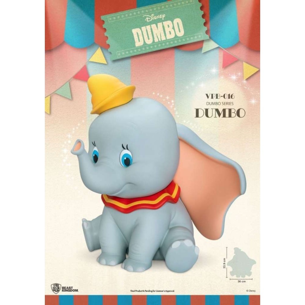 BEAST KINGDOM DISNEY DUMBO PVC FIGURAL MONEY BANK