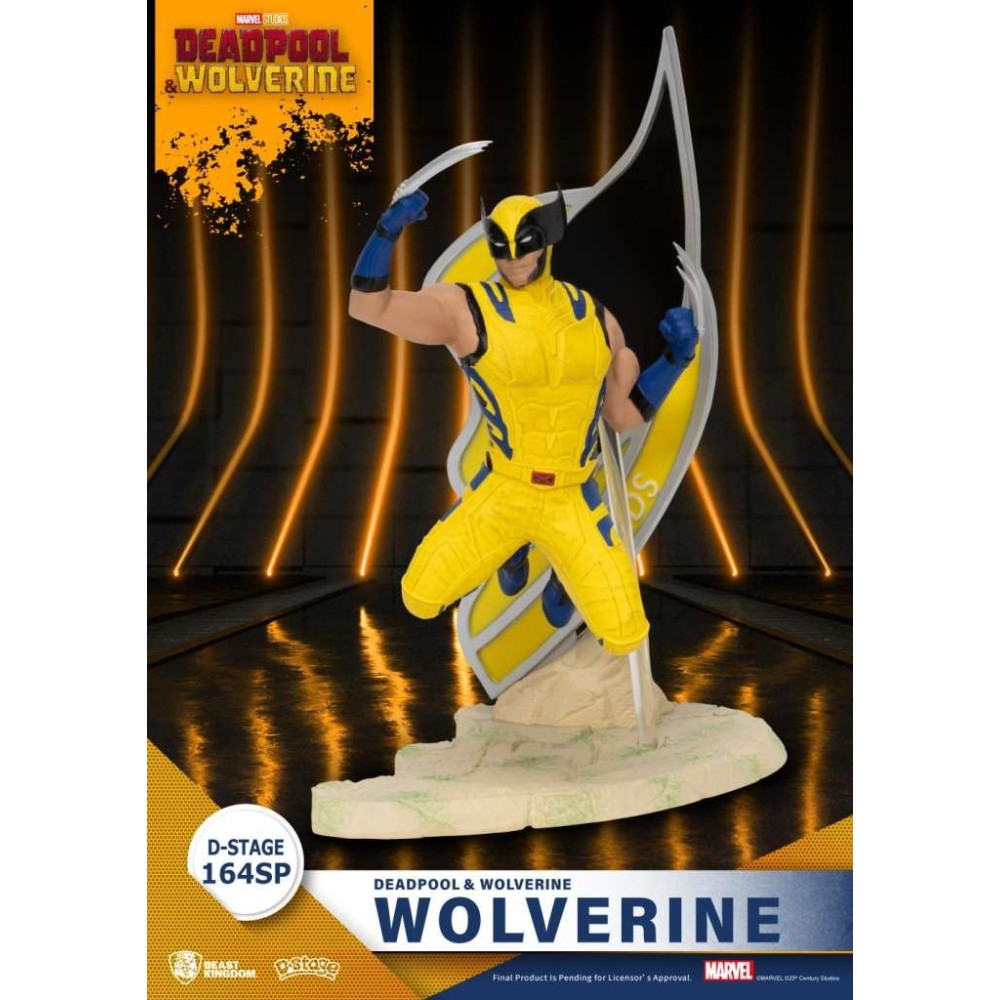 BEAST KINGDOM D-STAGE DEADPOOL & WOLVERINE BATTLE READY WOLVERINE DIORAMA STATUE