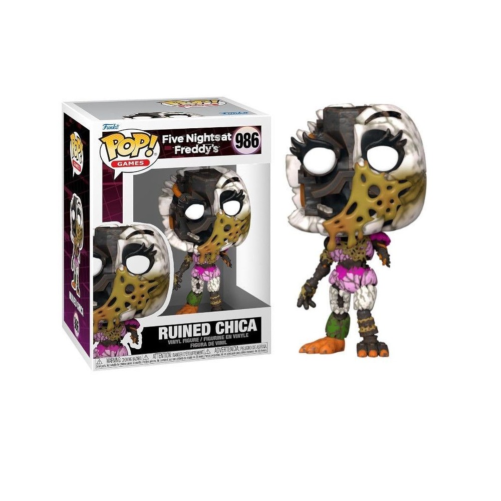 FUNKO POP! FIVE NIGHTS AT FREDDY'S RUINED CHICA BOBBLE HEAD KNOCKER FIGURE FUNKO