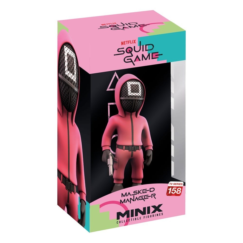 SQUID GAME MASKED MANAGER MINIX COLLECTIBLE FIGURINE FIGURE NOBLE COLLECTIONS
