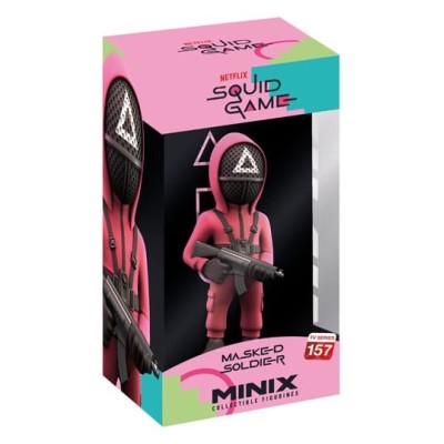 NOBLE COLLECTIONS SQUID GAME MASKED SOLDIER MINIX COLLECTIBLE FIGURINE FIGURE