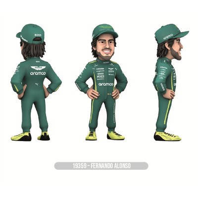 FERNANDO ALONSO ASTON MARTIN F1 MINIX COLLECTIBLE FIGURINE FIGURE NOBLE COLLECTIONS