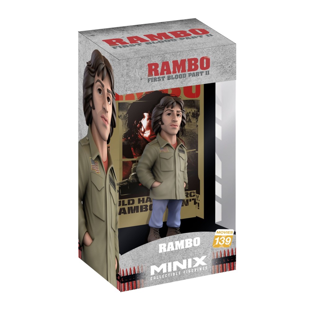 RAMBO FIRST BLOOD PART II MINIX COLLECTIBLE FIGURINE FIGURE NOBLE COLLECTIONS