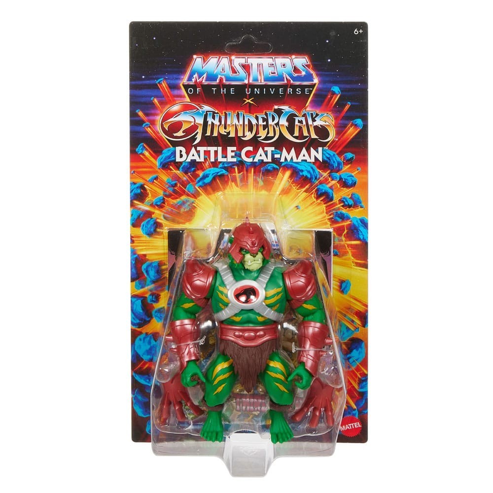 MASTERS OF THE UNIVERSE X THUNDERCATS BATTLE CAT-MAN ACTION FIGURE MATTEL