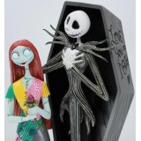 ENESCO THE NIGHTMARE BEFORE CHRISTMAS JACK AND SALLY COFFIN STATUE FIGURE