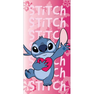 AYMAX DISNEY STITCH HEART BEACH BATH TOWEL 140X70CM