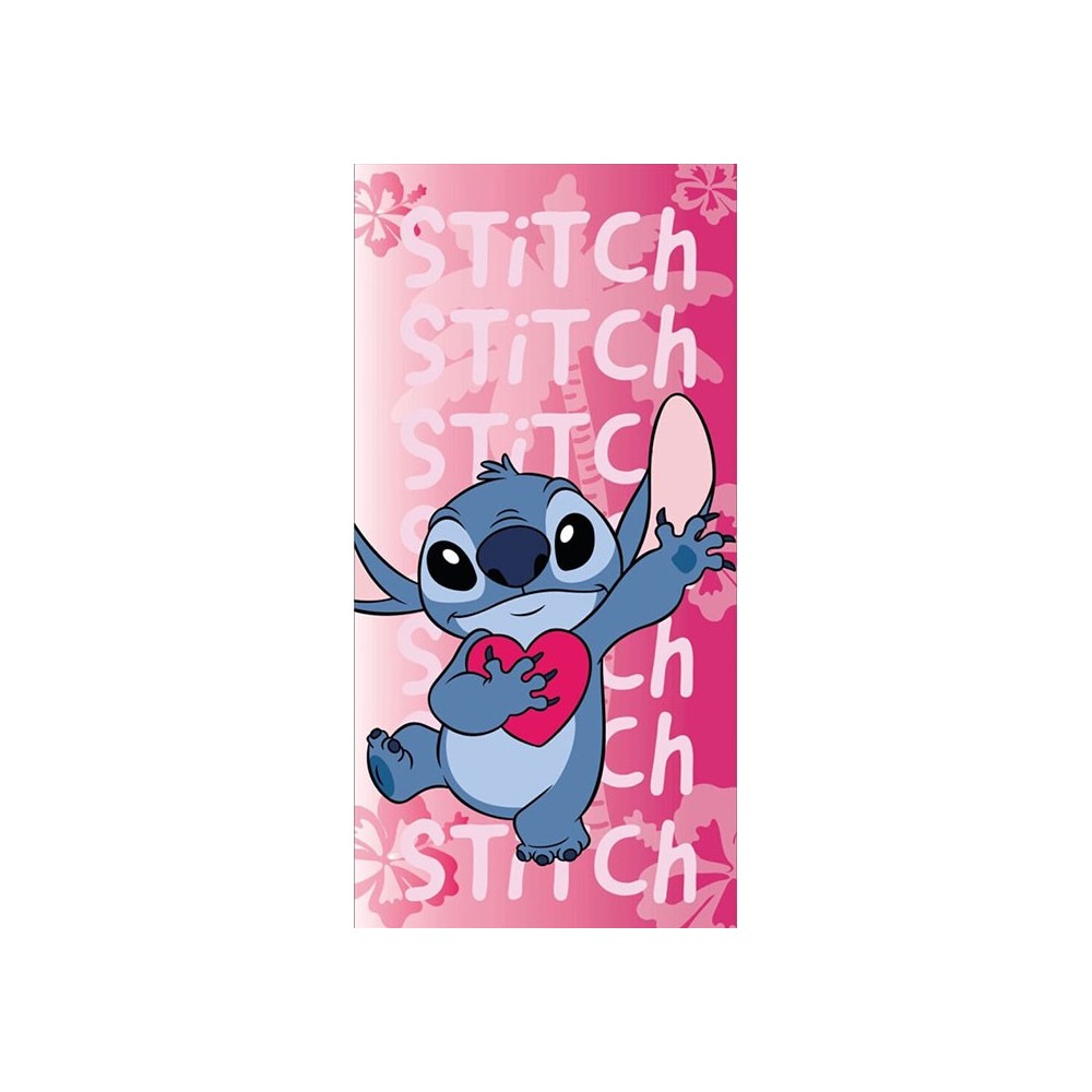AYMAX DISNEY STITCH HEART BEACH BATH TOWEL 140X70CM