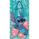 AYMAX DISNEY STITCH ALOHA FLOWERS BEACH BATH TOWEL 140X70CM