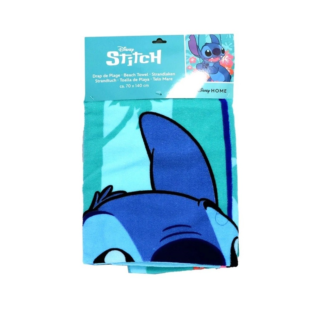 DISNEY STITCH ALOHA FLOWERS TELO ASCIUGAMANO 140X70CM AYMAX