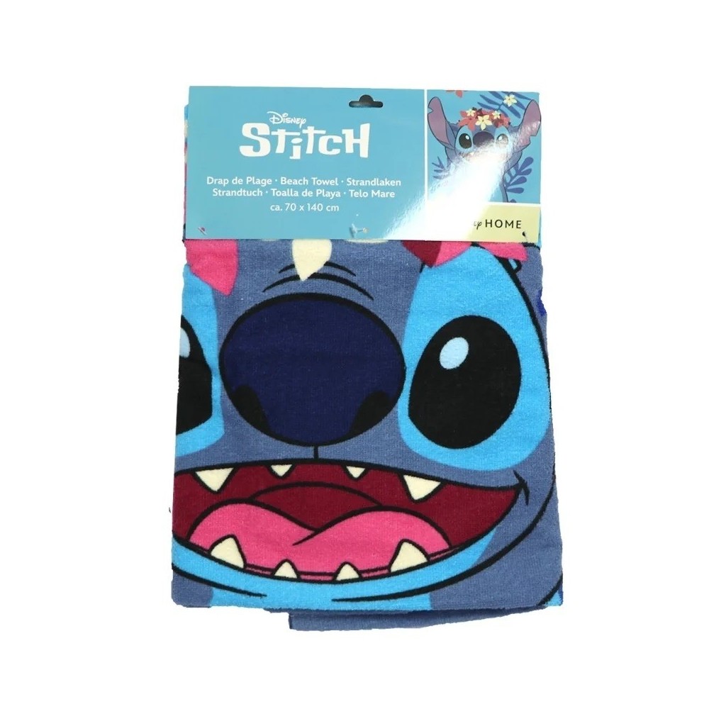 DISNEY STITCH FLOWERS TELO ASCIUGAMANO 140X70CM AYMAX