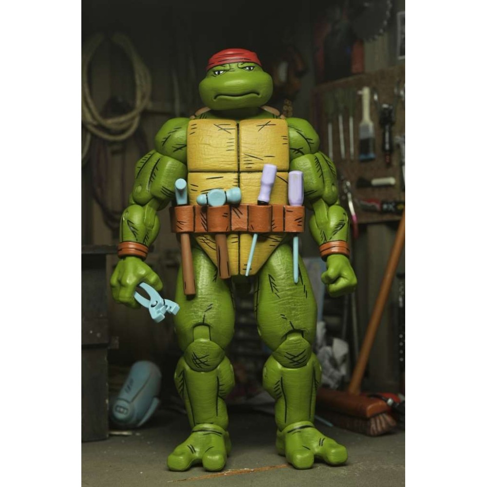 NECA TMNT NINJA TURTLES MIRAGE COMICS HANDYMAN DONATELLO PVC ACTION FIGURE