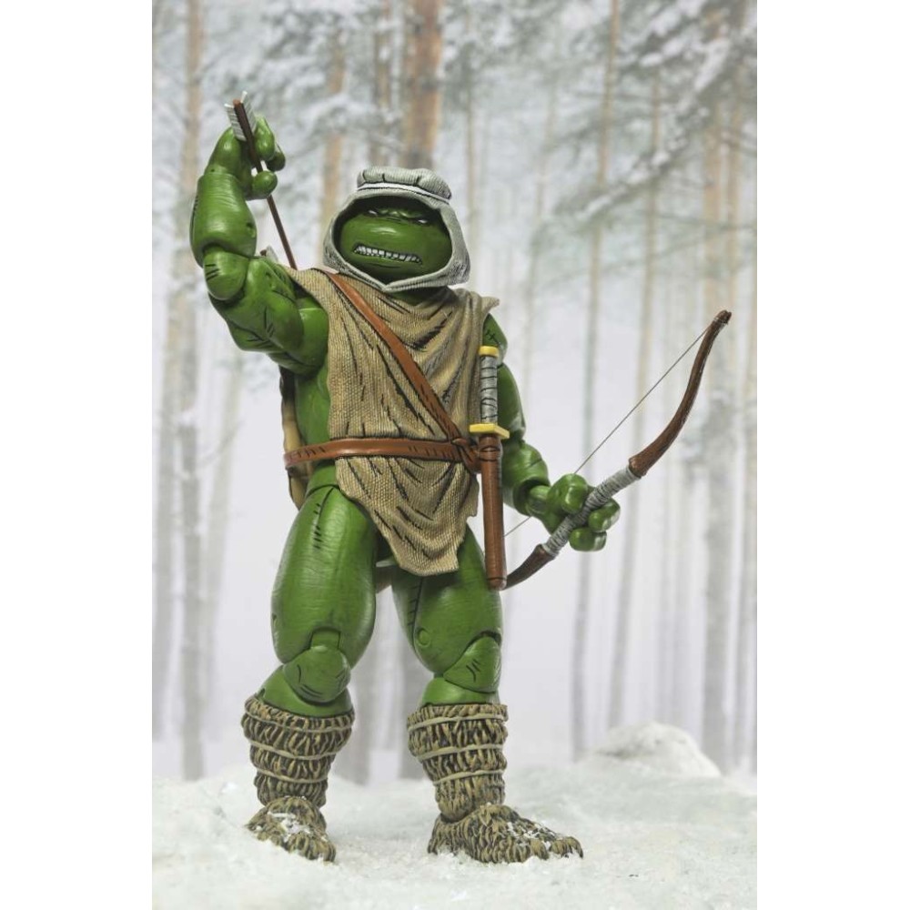 NECA TMNT NINJA TURTLES MIRAGE COMICS HUNTER LEONARDO PVC ACTION FIGURE