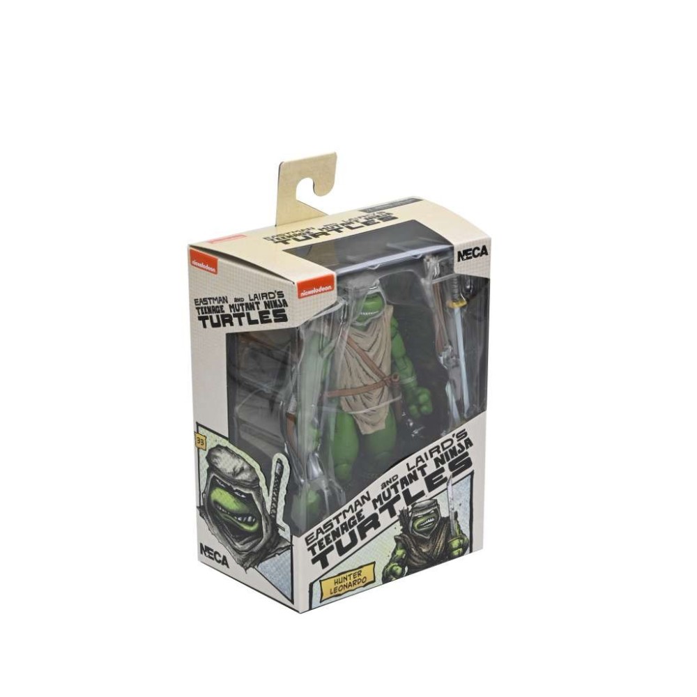 NECA TMNT NINJA TURTLES MIRAGE COMICS HUNTER LEONARDO PVC ACTION FIGURE
